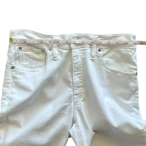 Madewell Women’s White High Rise Kick Out Jeans Size 30 - Picture 7 of 10